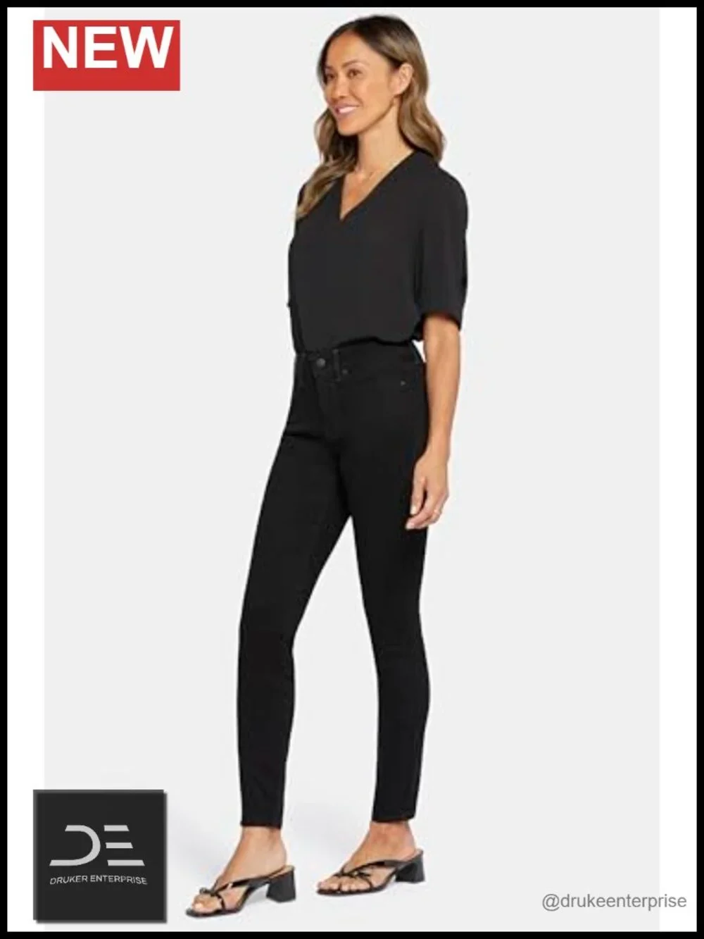 Skinny Legging Jeans with Lift Tuck Technology High Stretch Mid Rise 5 Pocket